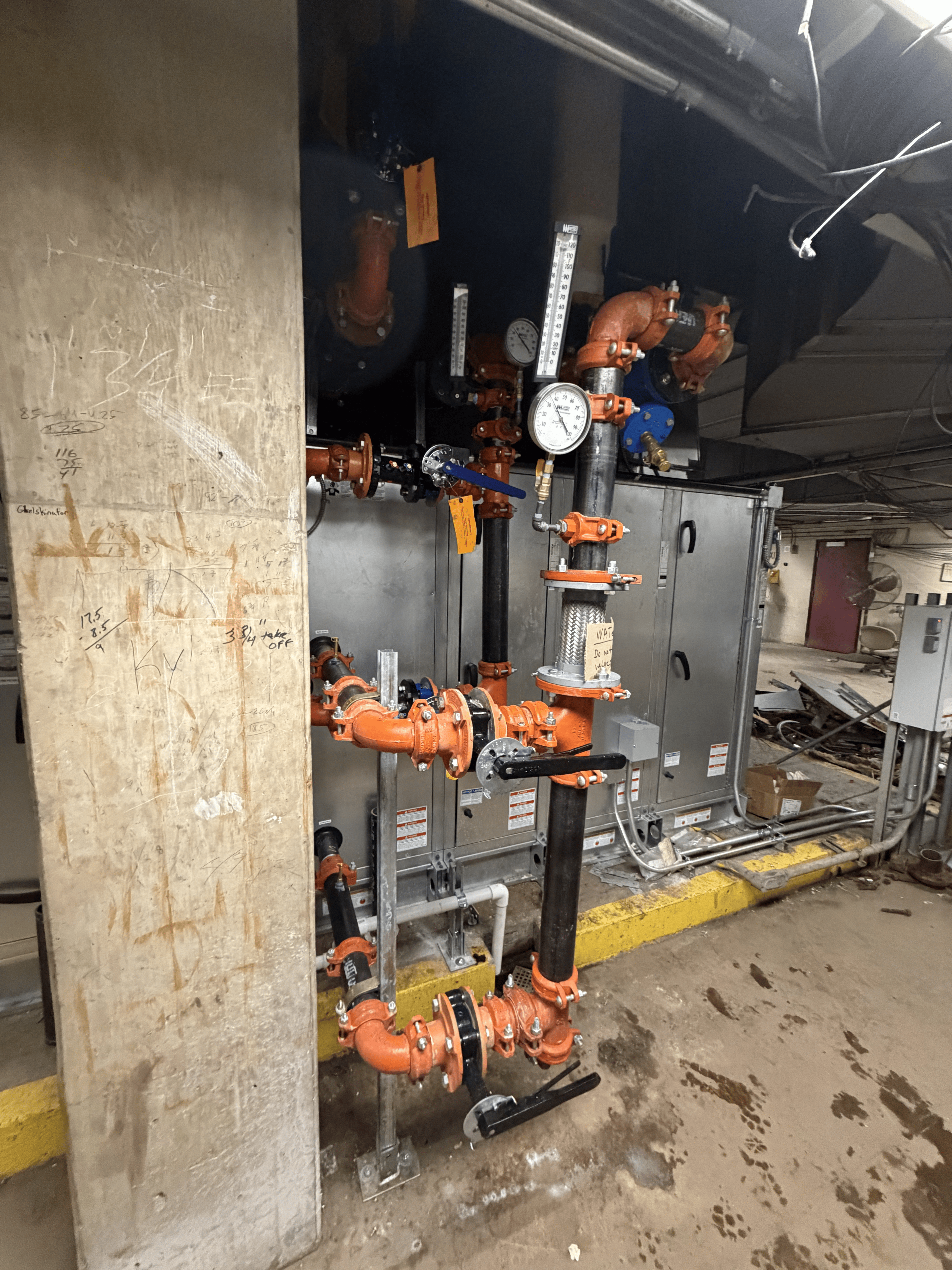 Industrial insulation installation